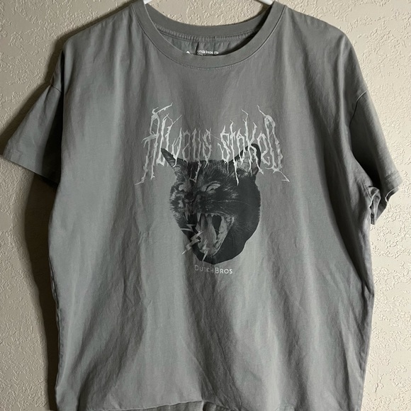 New Without Tag Dutch Bros Crop Shirt Size XL - Picture 1 of 4